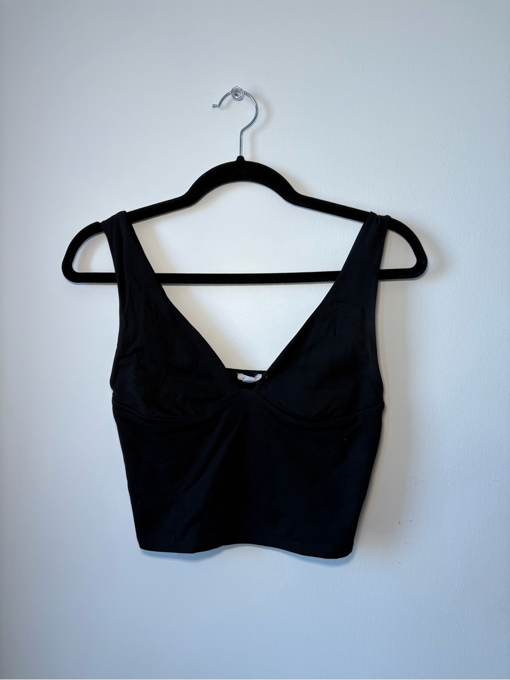 Black Crop Tank Top